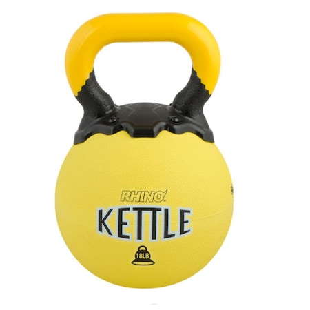 Champion Sports 18 lbs Rhino Kettle Bell, Yellow CH56069